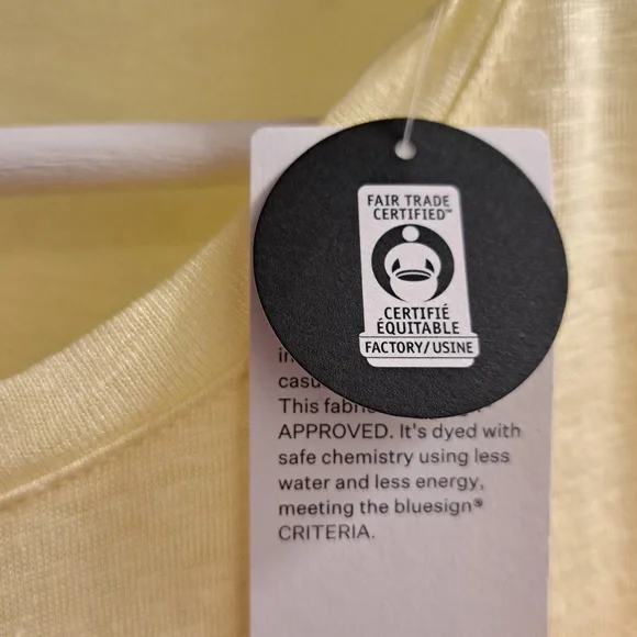 Eileen Fisher Linen Jersey Crew Neck Short Sleeve Tee Shirt Size Large - Picture 8 of 10